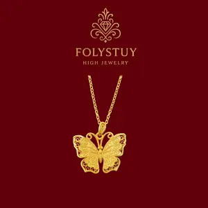 【FOLYSTUY(K140)】Gorgeous Butterfly Hollow-Out Pendant, an Exquisite and Eye-Catching Ornament for Every Occasion