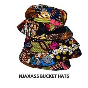 NJAXASS Bucket Hats - Vibrant Patchwork Design for Stylish Outfits