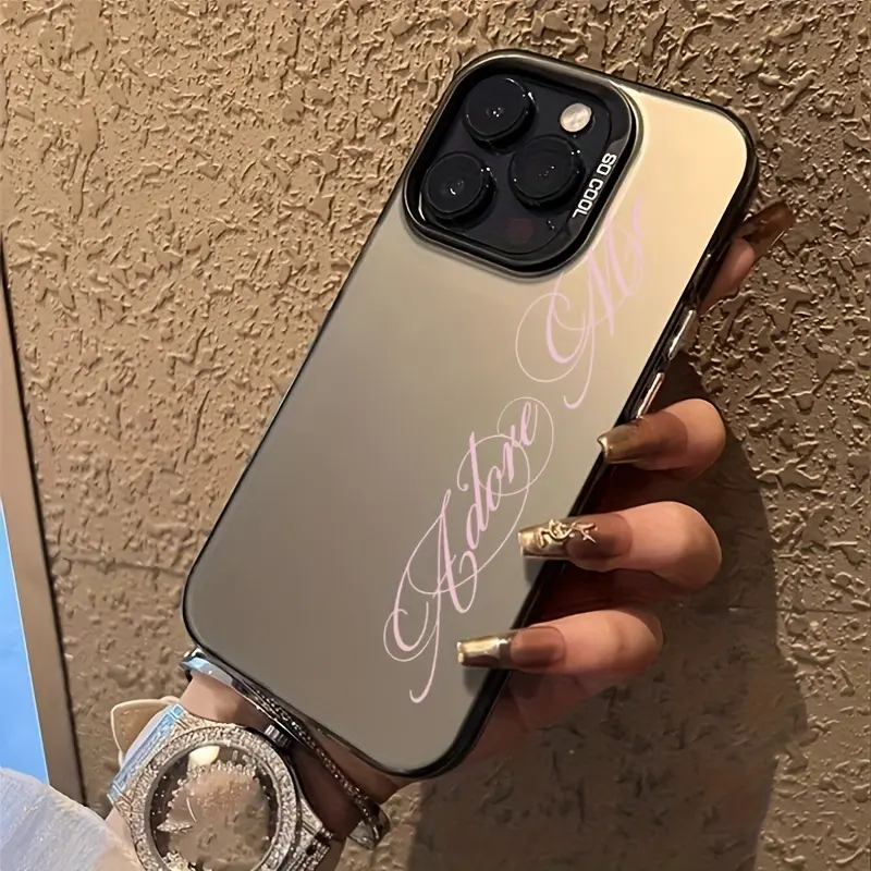 Pink Artistic Text High-Quality Cute Smartphone Case - Flexible Fit Phone Cover, Casing & Protection Accessories for iPhone 17,16/16Plus/16Pro/16Promax,15/15Plus/15Pro/15Promax,14/14Plus/14Pro/14Promax,13/13Pro/13Promax,12/12Pro/12Promax,11/11Pro/11ProMax