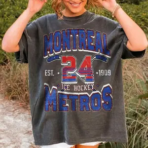 Vintage Shane Hollander 24 Crewneck Comfort Color Shirt, Retro 90s Montreal Metros Hockey, Tshirt Hot Trend Tiktok 2026, Comfort T-Shirt, Menswear Top, Women top