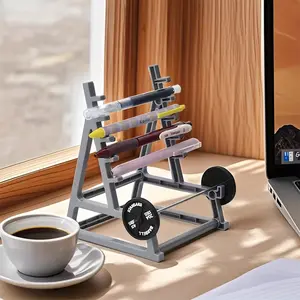 1pc/Gym-Inspired Barbell Pen Holder, a Fun Office Storage Gadget