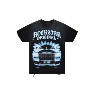 Rolls Black Oversized Graphic T-Shirt