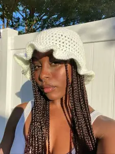 Women's Cute Braided Bucket Hat, Casual Trendy Knit Hat for Fall & Winter, Fashionable Hat for Women & Girls for Daily Wear, Knitted Hat, Fisherman Cap