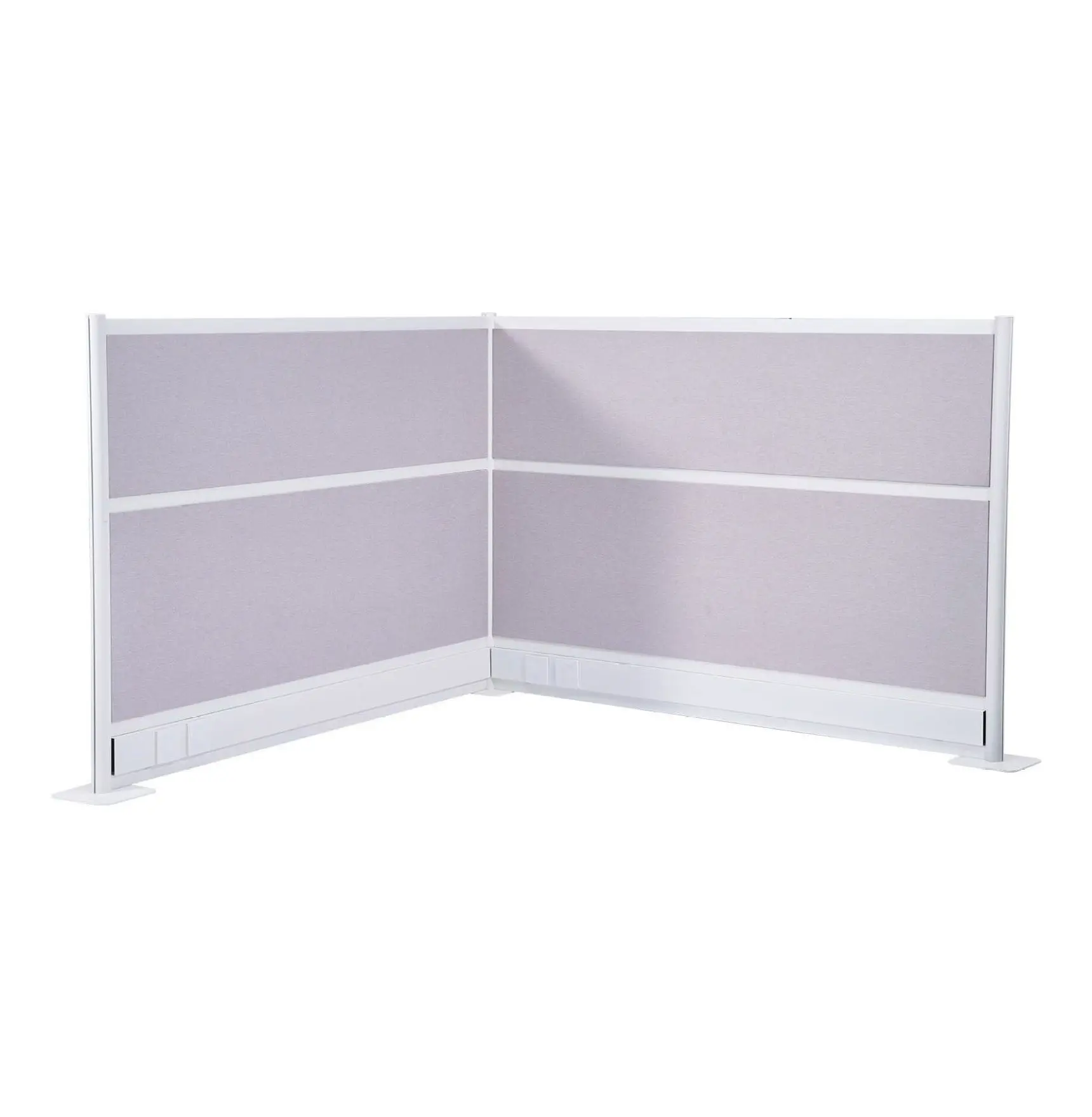 Office Dividers 2-Pack, 72"x48" Room Partition, PET Privacy Panels for Office, Workstation Cubicle, Freestanding Screen with Outlet Access, School Library No Viewing Window W72xH48 inches