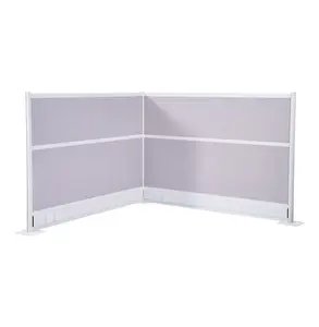 Office Dividers 2-Pack, 72"x48" Room Partition, PET Privacy Panels for Office, Workstation Cubicle, Freestanding Screen with Outlet Access, School Library No Viewing Window W72xH48 inches