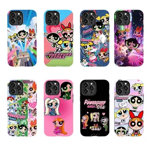 Classic Cartoon "Powerpuff Girls" Phone Case — Suitable for iPhone 11–17 Pro Max/Plus and Samsung Galaxy S23–25