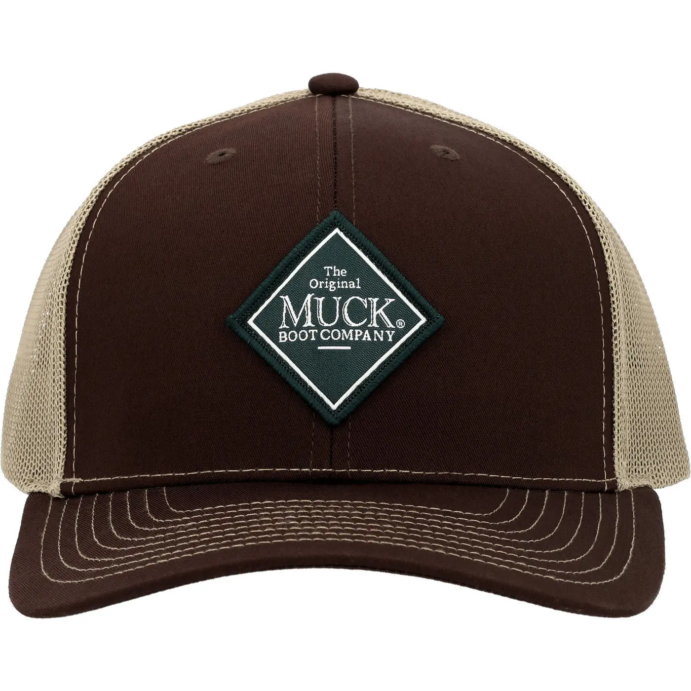 Muck® Diamond Trucker Hat  Embroidered patch logo Richardson 112 trucker hat