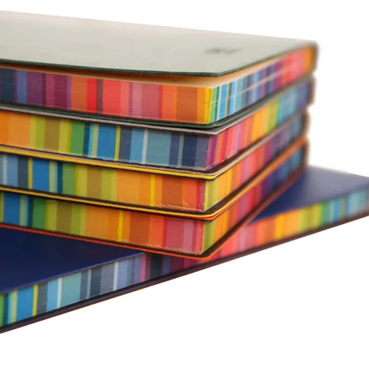 Rainbow Edge A5 Leather Notebook- Sleek, Smooth & Stylish