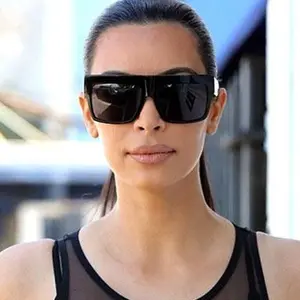 MISS FELINE OVERSIZED Sunglasses for Women Bold Flat Top Big UV 100% Protection Eco-Friendly Natural Material Durable Plastic Frame Stylish Daily Wear