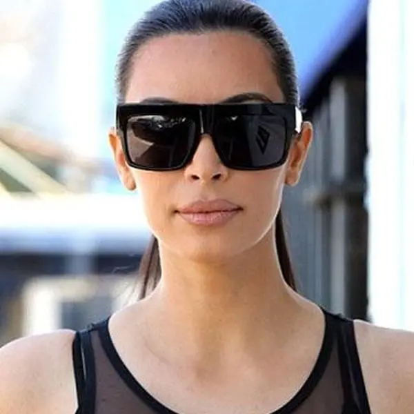 Oversized Sunglasses with UV Protection, Plastic Frame Amazon.com: Mi Amore UV protection Shatter Resistant Poly  main image 3