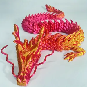 Giant 3D Printed Dragon Decoration, Decorative Sculptures, Decorative Figurines, 90cm Vibrant and Dragon Statue, Perfect for Office Desk, Car, Christmas, Halloween, Valentine's Day