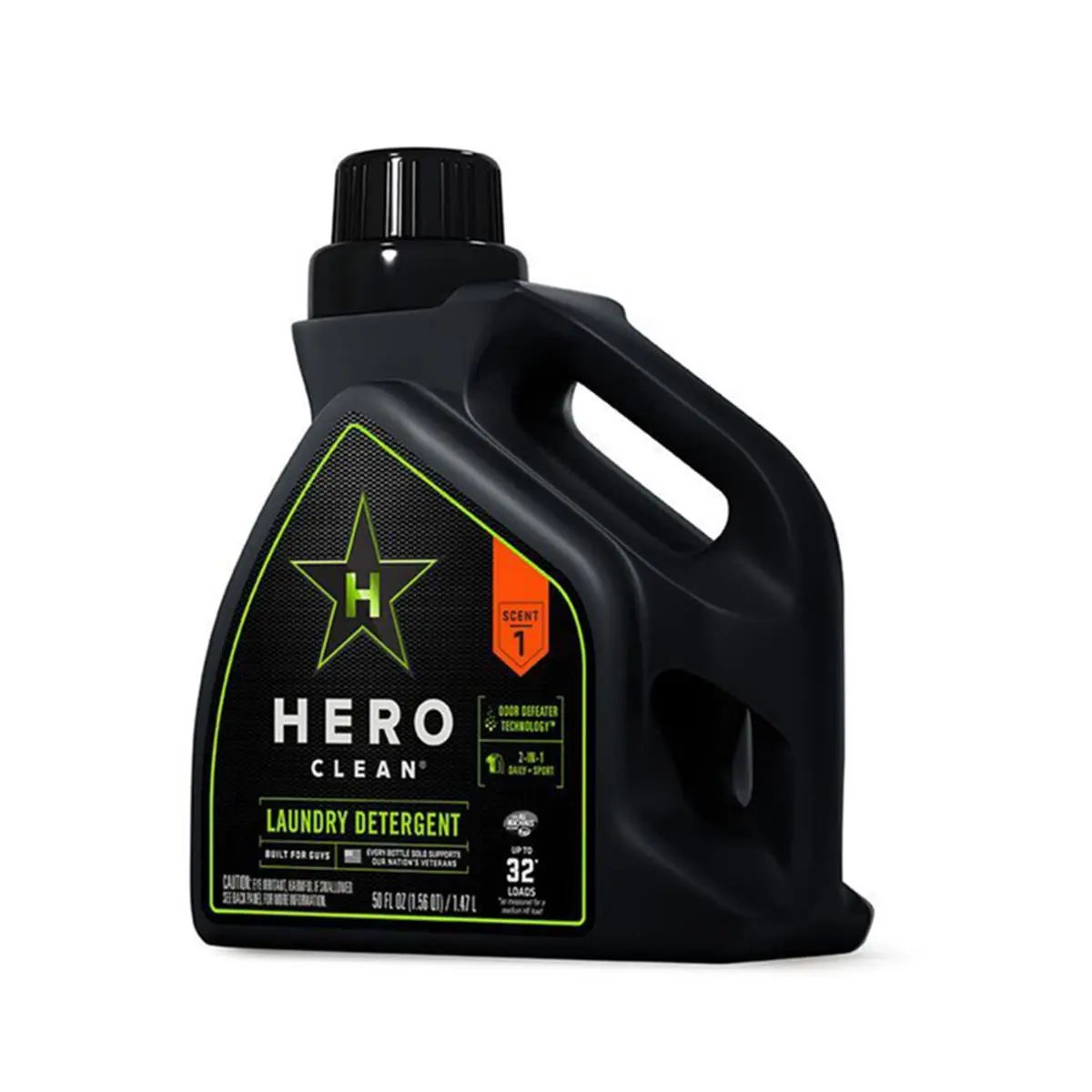 212 MAIN Hero Clean High Efficiency Liquid Laundry Detergent, 50oz Large Bottle, Pack of 6 (Model 1673417)