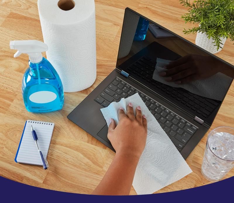 Tear-a-Square Paper Towels - 6 Double Rolls, 110 Sheets per Roll, 2-Ply, Multi-Purpose, Unscented, Toilets, Wipes, Cleaning Solutions