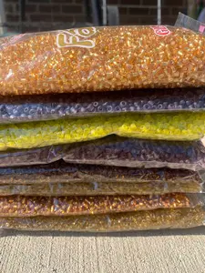 4mm- 6/0 Gold Glass Seed Beads For Jewelry Making, Earth Tone colors, DIY Waist beads, Bracelet Necklace Earrings - 450 Grams