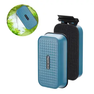 Magnetic Algae Scraper for Aquarium Glass with Dual Sided Cleaning Head and Blade Powerful Fish Tank Cleaner Tool