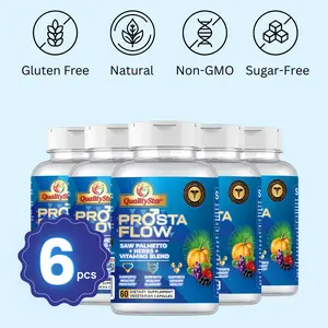 QualityStar ProstaFlow | 6 pack– Prostate & Urinary Health Support | 60 Vegetarian Capsules per bottle