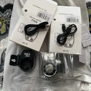 JOYTUTUS 2026 Car Clip On Fan with LED Display - 360° Rotation, 100 Speeds Adjustable, USB Rechargeable Personal Cooling Fan, 16℃ Semi-Cooling Wide Clamp 20Hr Battery 3000mAh Battery