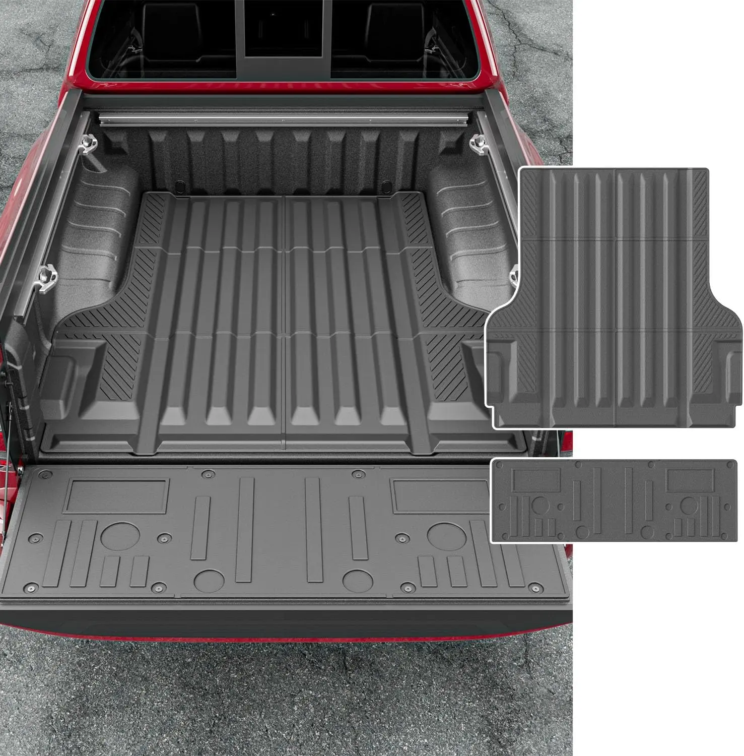 [Fits 22-26 Frontier] Truck Mat Compatible with 2022 2023 2024 2025 2026 Nissan Frontier Truck Bed Mat Tailgate Liner Replacement for 2022-2026 Nissan Frontier Accessories