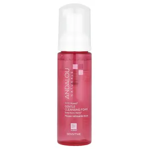 Andalou Naturals 1000 Roses, Gentle Cleansing Foam, Sensitive, 5.5 fl oz (163 ml)