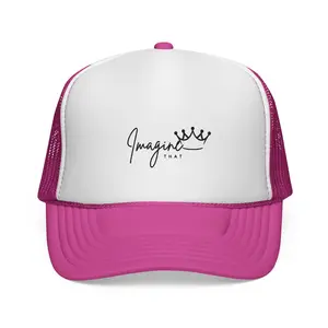 Imagine That Script Crown Trucker Cap | Embroidered Logo Mesh Hat