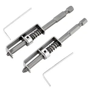 Spring-Loaded Screw Holder Bit, Anti-Drop Screwdriver Bit Holder Single-Hand Operation Drill Bit Tip Holder for Prevent Screws Shaking for Electricians, Mechanics, DIY Home Repair