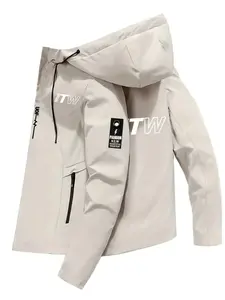 Men's Hooded Sweatshirt with Full Zipper, High Weight Fleece Warm Short Sleeve, Kangaroo Pocket, Two-Layer Hood Design, S-Xxxl