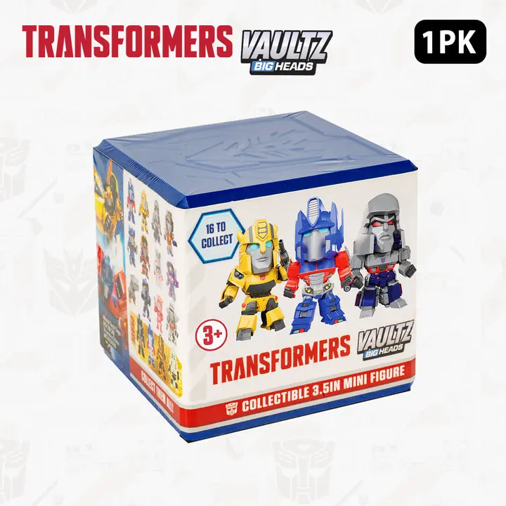 Transformers Collectible Mini Figure Mystery Box, 3.5 Inch Surprise Character Toy, 1 Pack, 3 Pack & 16 Pack, Officially Licensed Collectible Figures for Kids Ages 3+