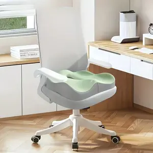 Ergonomic 3D Memory Foam Seat Cushion, Pressure-Relief Support Pad for Office Chair, Car, Wheelchair – Breathable Comfort Design for Back, Hip & Tailbone Pain Relief, Portable Anti-Slip Seating Pillow for Home & Travel