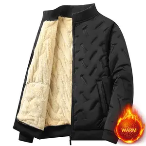 Men's Winter Lamb Velvet Lined Fleece Jacket for Outdoor Hiking and Everyday Casual Wear