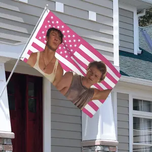 JJ May Flag 3X5 ft with Four Brass Grommets Funny Flag Decoration JJ May Bank Item for College Bedroom Dorm Wall Party Cameron Poster Tapestry