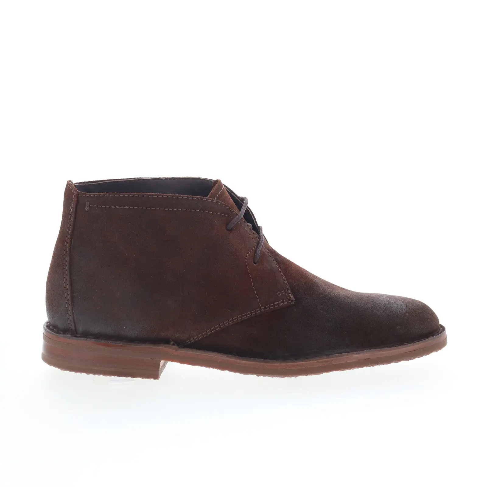 Johnston & Murphy 24-1646 Mens Brown Leather Lace Up Chukkas Boots