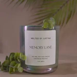 Memory Lane - Melted By Justina 11 OZ Soy Wax Candle