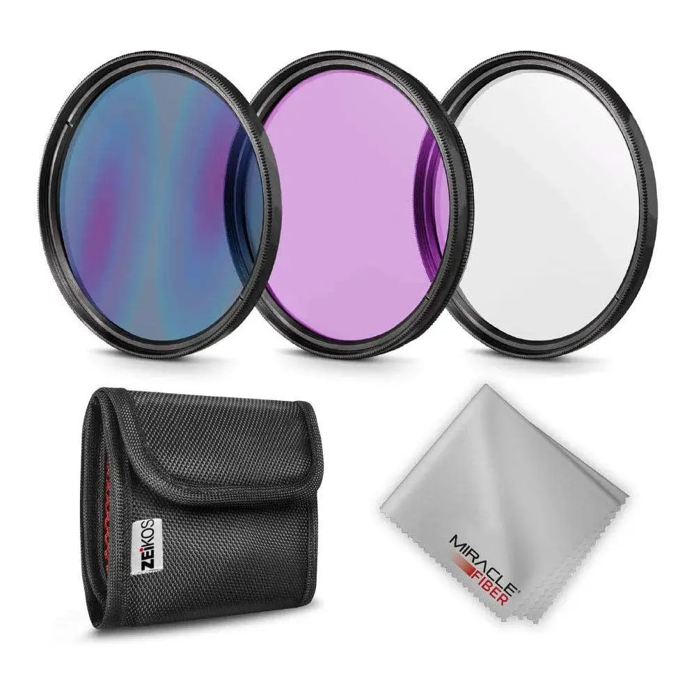 Zeikos Professional 52 Millimeter Multi Coated Glass 3 Piece Camera Filter Kit Zeikos Professional 52 Millimeter Multi Coated Glass 3 Piece Camera Filter Kit