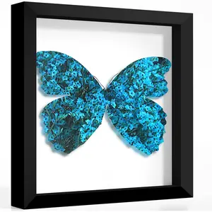 12x12 Shadow Box Frame Display Case with High Definition Real Glass and Black Back, Perfect for Memorabilia, Baby Items, Wedding Memories, Crafts, Tickets and Photos, Black