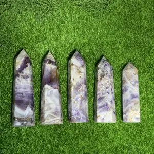 Dream Amethyst Tower | Energy Crystal for Meditation & Emotional Clarity, Perfect for Room Vibes