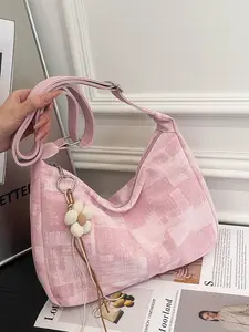 Elegant Multicolor Women's Shoulder Bag, Modern Sweet Style Commuter Bag, Perfect Gift for Friends, Shopping, Dating, Work, Photography, Business Travel, Versatile Shoulder Bags, Pu Leather Bag
