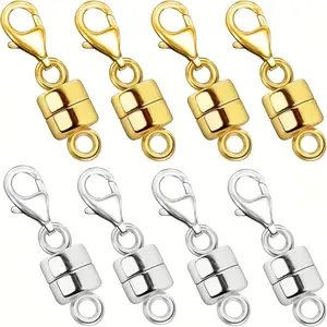 Magnetic Necklace Clasp with Lobster Clasp, Magnetic Jewelry Clasps for Necklace Extender Bracelet Closures