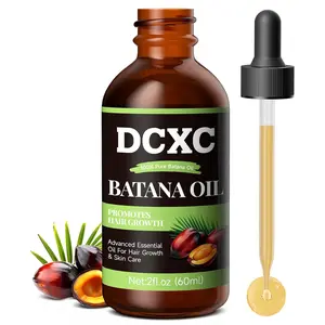 DCXC 100% Pure Batana Oil for Hair Growth - Natural Scalp Care & Hair Thickening Treatment | Revitalizes Damaged Hair, Reduces Breakage & Enhances Shine | Deep Conditioner for All Hair Types - 2oz