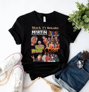 Black TV Sitcom T-Shirt, Nostalgic 90s Sweatshirt, 90s Throwback Shirt, 90s Sitcom Shirt, Gift For Fans