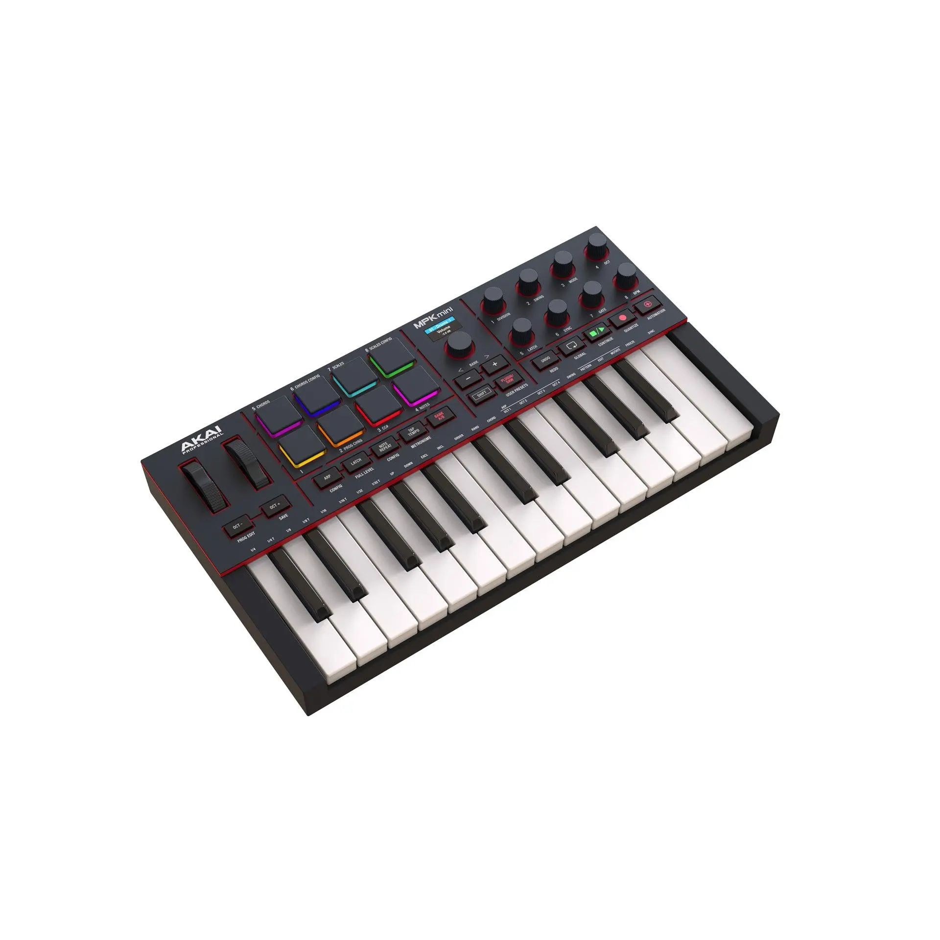 Akai Professional Mpk Mini 4 Compact Midi Controller (Black)