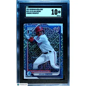 2024 Bowman Mega Box Dylan Crews #BCP-23 Chrome Prospect SGC 10