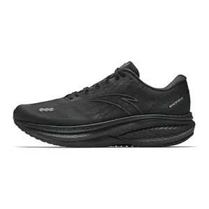 Anta Champion 3rd Generation V3 Men's Low-Top Running Shoes – Knit Upper and Rubber Outsole, Basic Black Verifiable, with credentials and supporting global authentication