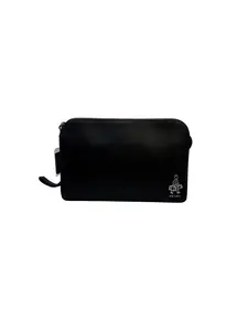 Pre-owned PRADA leather Clutches & Wristlets Saffiano Lux Portfolio (MOCS)