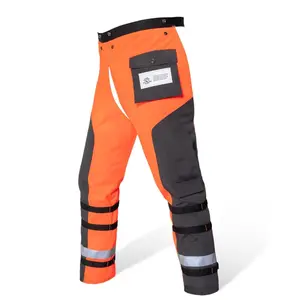 Technical Wrap Chainsaw Chaps by UL Class A 8 Layers Chainsaw Pants Apron Style Orange