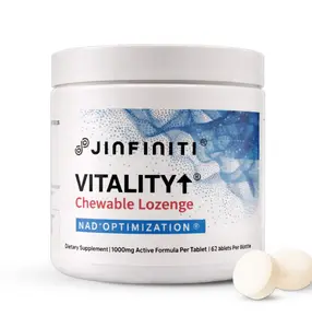 Jinfiniti Vitality NAD+ Booster Lozenges – 1000mg Advanced Formula with NMN, D-Ribose, Creatine & Vitamin B3 (62 Tablets) for Energy, Cognitive Support, Sleep & Healthy Aging