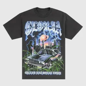 GNT Gloria Bug Tour 2 Sided T-Shirt, Grand National Tour 2025 t-shirt, Concert Merch, Hip Hop Tee, Vintage Y2K Graphic Round Neck Tee