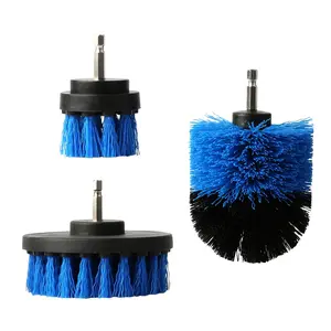 3-Piece PP Material Drill Brush Power Scrubber Set, Multi-Purpose Cleaning Brush, Car Cleaning Supplies for Car Carpet, Wall Tile
