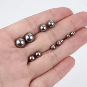 FINREZIO 5 Pairs G23 Titanium 20G Cartilage Earring Stud for Women Men Sensitive Ears Round Ball Tragus Stud Earrings Daily