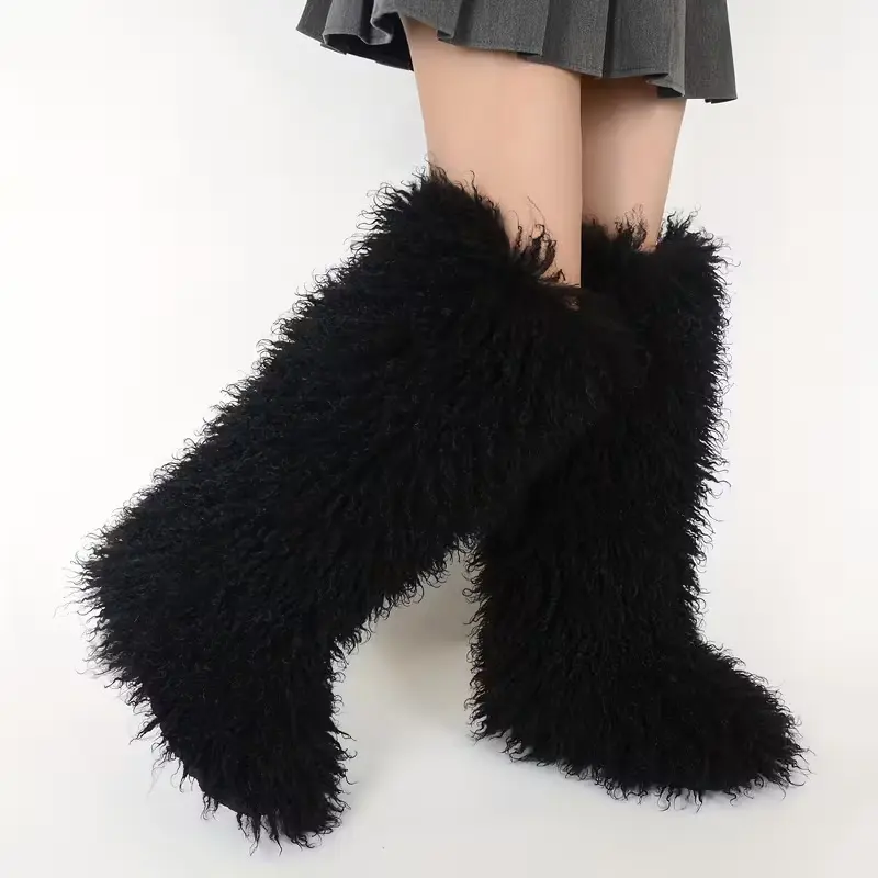 Black Imitation Wool