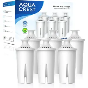 Replacement for brita water filter pitchers and dispensers classic ob03 mavea and more nsf certified pitcher water filter 1 year filter supply 6 count